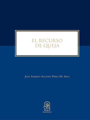 cover image of El recurso de queja